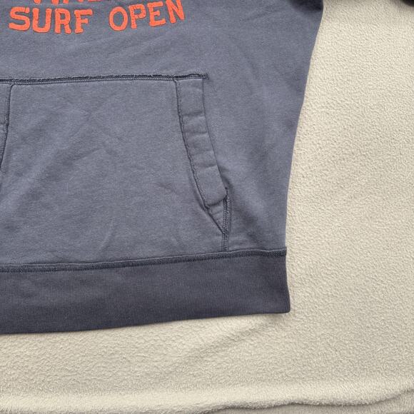 Hollister Hoodie Sweatshirt Mens XL Blue Malibu Surf Open Graphic Pullover - Picture 7 of 10